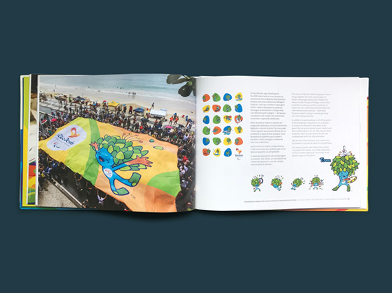 Amanda Lianza Design gráfico Livro Branding e Look of the Games dos Jogos Olímpicos e Paralímpicos Rio 2016